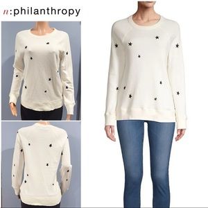 New N:Philanthropy star embroidered pullover sweater SMALL $188